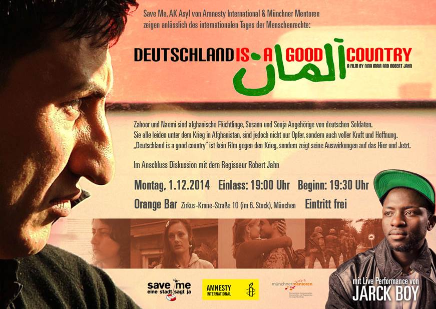 Filmabend mit  "Deutschland is a Good Country" von Robert Jahn und Nina Mair